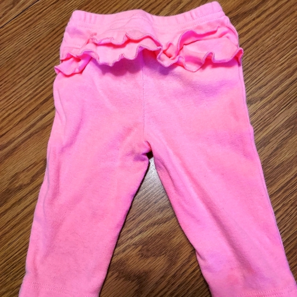 Child of Mine: baby girl 0-3 mos neon pink pants